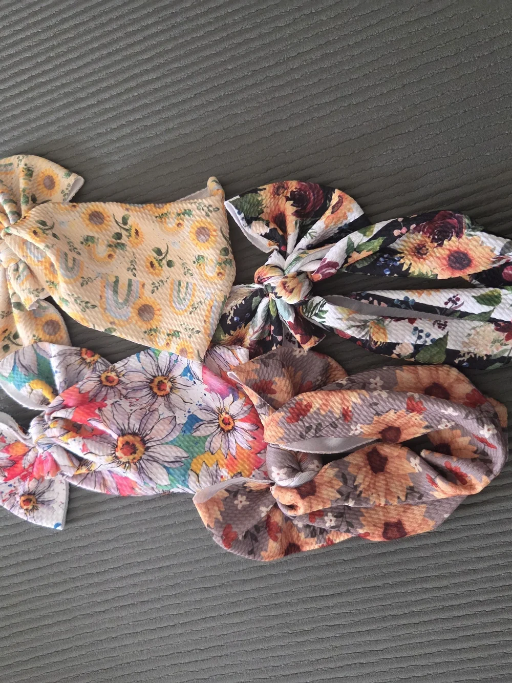 Floral Bow Headbands for Babies And Toddlers - Pack of 4